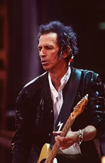 Images Dated 11th June 1999: Rolling Stones in concert at Wembley Stadium 11th June 1999 Keith Richards playing