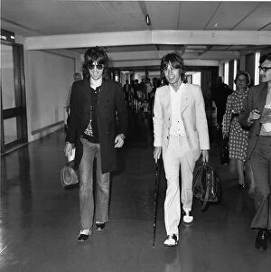 Rolling Stones: Keith Richards and Mick Jagger leaving London'