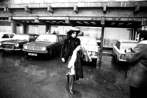 Images Dated 5th March 1971: The Rolling Stones: Mick Jagger leaving a Newcastle Hotel 5th March 1971 after performing