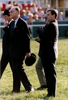 Ron Ferguson, father of the Duchess of York, with Prince Andrew the Duke of York at Ron Ferguson, father of the Duchess of York, with Prince Andrew the Duke of York at
