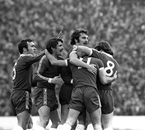 Ron Harris & Charlie Cooke of Chelsea celebrate win 1978 against Liverpool FA cup Ron Harris & Charlie Cooke of Chelsea celebrate win 1978 against Liverpool FA cup