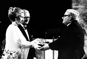 Images Dated 22nd March 1979: Ronnie Barker comedian receives award as Light Entertainment Performer of 1978