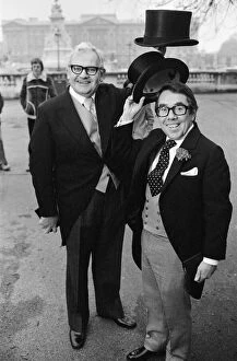 Images Dated 7th February 1978: The Two Ronnies (Ronnie Barker and Ronnie Corbett), after receiving their decorations