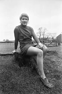 Images Dated 1st February 1971: Rose Reilly, 16 from East Ayrshire Scotland, talented football player for Stewarton