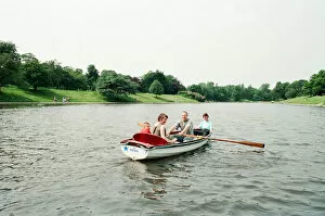 Images Dated 13th June 1993: Rowing Boats for Hire return to Sefton Park, Liverpool, 13th June 1993