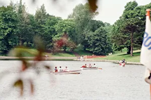 Images Dated 13th June 1993: Rowing Boats for Hire return to Sefton Park, Liverpool, 13th June 1993