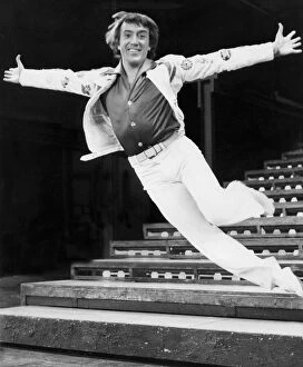 Roy Castle dancing during photocall for musical Billy Liar - April 1976 29 / 04 / 1976