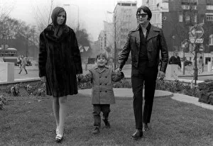 Images Dated 22nd April 1970: Roy Orbison with his wife Barbara Anne Marie April 1970 and his son Wesley