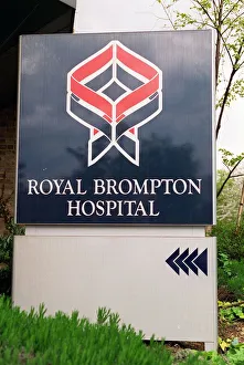 Images Dated 30th April 1996: The Royal Brompton Hospital sign 1996