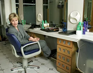 Images Dated 1st January 1999: Royal Hairdresser Denise McAdam 1999 in her salon in London