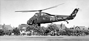 A Royal Navy Westland Wessex helicopter gives a demonstration to the pupils of Monkseaton A Royal Navy Westland Wessex helicopter gives a demonstration to the pupils of Monkseaton