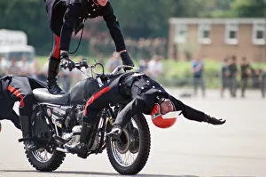 Images Dated 4th May 1990: Royal Signals White Helmet Motorcycle Display Team. May 1990