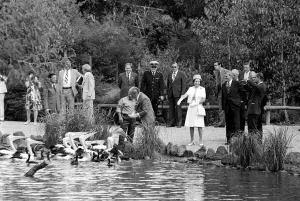 Royal Silver Jubilee Tour 1977 The Queen finds the Pelicans Royal Silver Jubilee Tour 1977 The Queen finds the Pelicans