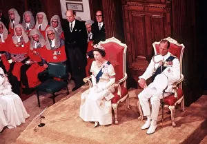 Royal Silver Jubilee Tour 1977 The Queen and Prince Philip at the State Opening of Royal Silver Jubilee Tour 1977 The Queen and Prince Philip at the State Opening of