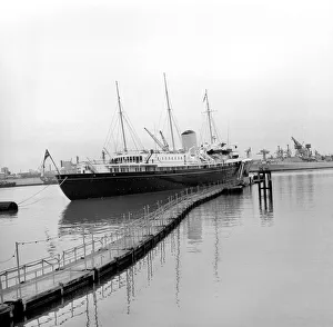 The Royal Yacht Britannia seen here at the Royal Naval Dockyard Portsmouth The Royal Yacht Britannia seen here at the Royal Naval Dockyard Portsmouth