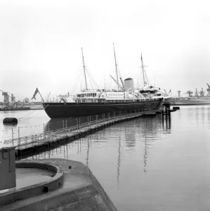 The Royal Yacht Britannia seen here at the Royal Naval Dockyard Portsmouth The Royal Yacht Britannia seen here at the Royal Naval Dockyard Portsmouth