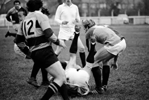 Images Dated 21st December 1974: Rugby Union Matches: Harlequins (18) vs. Newport (6). December 1974 74-7565-003