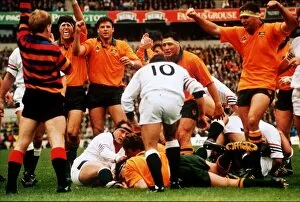 Images Dated 2nd November 1991: Rugby World Cup Final at Twickenham. Australia 12 v England 6