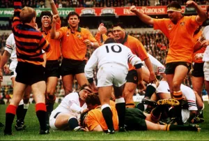 Rugby World Cup Final at Twickenham. Australia 12 v England 6 Rugby World Cup Final at Twickenham. Australia 12 v England 6