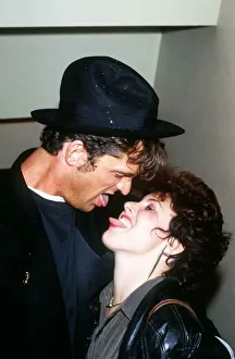 Rupert Everett actor and Ruby Wax kiss stars in the film Hearts of Fire Rupert Everett actor and Ruby Wax kiss stars in the film Hearts of Fire