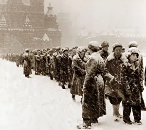 Russia February 1959 Moscow's Red Square in the snow Russia February 1959 Moscow's Red Square in the snow