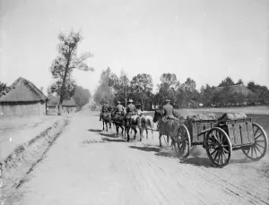 Russian artillery being moved up to the front prior to the Battle for Lemberg Russian artillery being moved up to the front prior to the Battle for Lemberg
