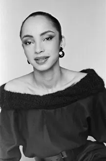 Images Dated 24th March 1984: Sade, pictured in the studio, March 1984. Helen Folasade Adu