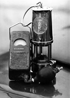 Safety lamp and meter for use in a coal mine. March 1979 P017735 Safety lamp and meter for use in a coal mine. March 1979 P017735