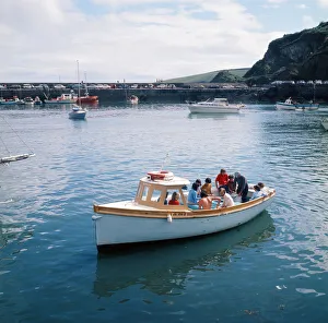 Sailing in Mevagissey Harbour, Cornwall. 1973 Sailing in Mevagissey Harbour, Cornwall. 1973