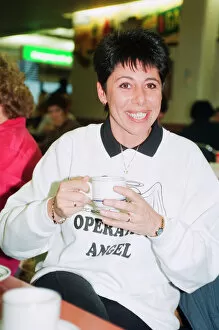 Images Dated 6th February 1994: Sally Becker, British Aid Worker and Heroine, pictured at London Heathrow Airport