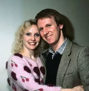 Sandra Dickinson actress February 1981 with husband Peter Davison