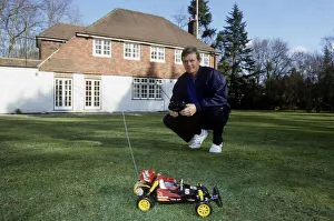 Sandy Lyle playing with remote control car April 1988 Sandy Lyle playing with remote control car April 1988