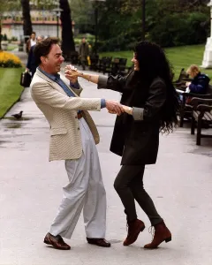 Sarah Brightman and Andrew Lloyd Webber dancing in the Park at Londons Savoy Hotel dbase Sarah Brightman and Andrew Lloyd Webber dancing in the Park at Londons Savoy Hotel dbase