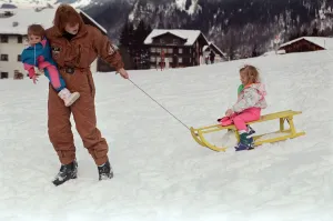 Sarah, The Duchess of York on holiday in Klosters with her daughters Princess Eugenie Sarah, The Duchess of York on holiday in Klosters with her daughters Princess Eugenie