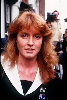 Images Dated 18th March 1986: Sarah Ferguson at her office, March 1986