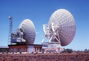 Images Dated 20th October 1976: Satellite Tracking Station at Ceduna in South Australia