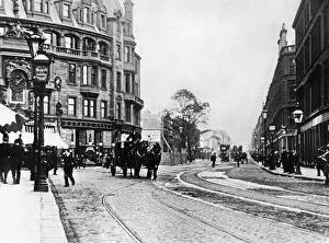 Images Dated 1st November 2012: Sauchiehall Street, Charing Cross, Glasgow. circa 1890