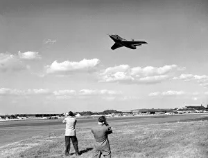SBAC Farnborough Air Show 1952 The Supermarine Swift takes off for a demonstration SBAC Farnborough Air Show 1952 The Supermarine Swift takes off for a demonstration