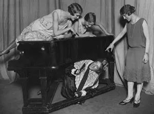Scene from the play Charley's Aunt. 23 December 1925 Scene from the play Charley's Aunt. 23 December 1925