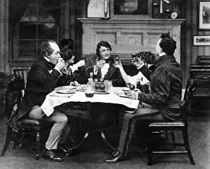 Scene from the play Martin Chuzzlewit. 10 February 1912 Scene from the play Martin Chuzzlewit. 10 February 1912