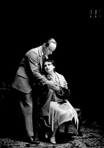 Scene from the play The Stranger In The House. 17 May 1928 Scene from the play The Stranger In The House. 17 May 1928