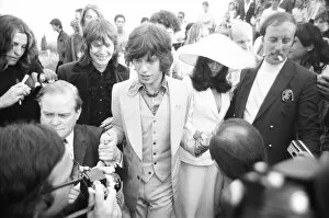 Images Dated 12th May 1971: Scenes from Mick Jaggers wedding to Bianca in Saint-Tropez