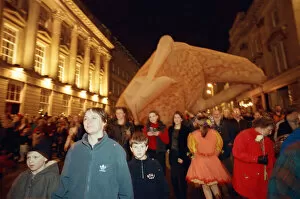 Images Dated 31st December 1998: Scenes from the parade through Newcastle to the Quayside on New Years Eve