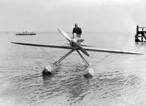 Schneider Cup team practicing at Calshot in the Solent. 14th August 1931 Schneider Cup team practicing at Calshot in the Solent. 14th August 1931