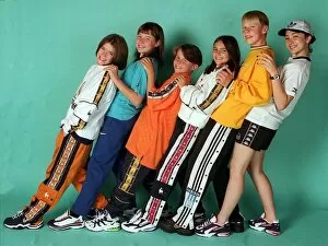Images Dated 8th August 1997: SCHOOL KIDS CHILDREN FASHION SHOOT AUGUST 1997 SPORTS CONNECTION COMPETITION