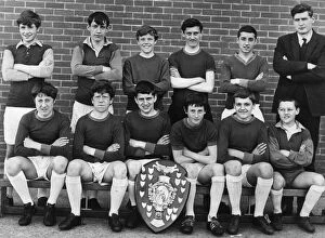 Photo Call Collection: Schoolboys from St Kevin s, Kirkby, Merseyside, with Daily Dispatch Schoolboys