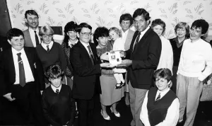 Schoolchildren from Saltscar Comprehensive School, third form Schoolchildren from Saltscar Comprehensive School, third form