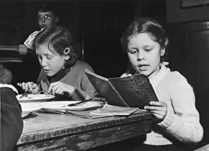 Schools Jose Wettner a pupil at the John Rennie School London revising for an exam. 1954 Schools Jose Wettner a pupil at the John Rennie School London revising for an exam. 1954