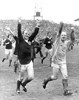 Scotland v England 1974 Home International football Scottish skipper Billy Bremner Scotland v England 1974 Home International football Scottish skipper Billy Bremner
