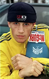 Scott Dixon boxer February 1998 with McGurk belt